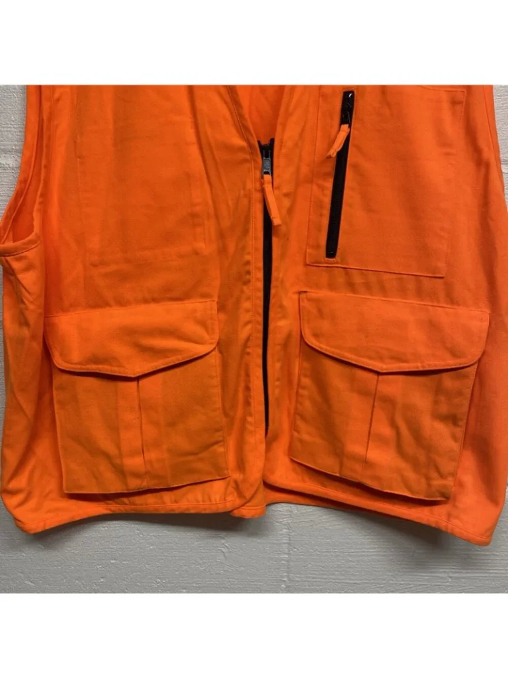 cabelas orange vest hunting full zip size xl